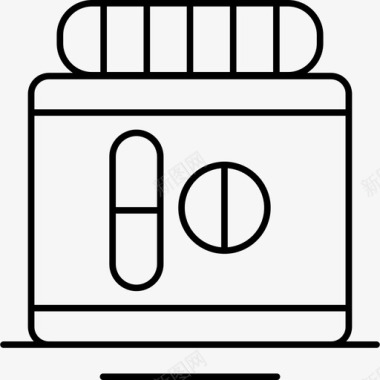 药药瓶药片图标图标