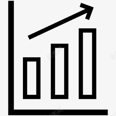卡通报告图表图表数据增长图标图标