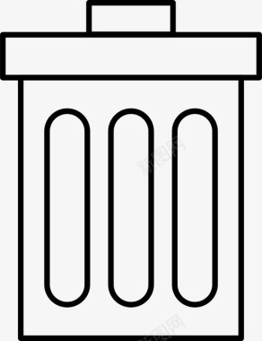 垃圾箱删除垃圾桶图标图标