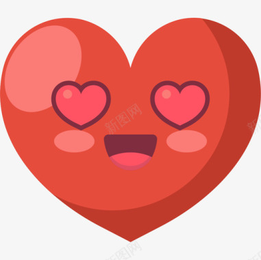 表情吧心脏心脏表情3平坦图标图标