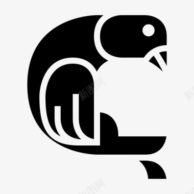 天鹅动物鸟图标图标