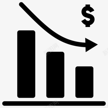 柱状减少交换条形图图表图标图标