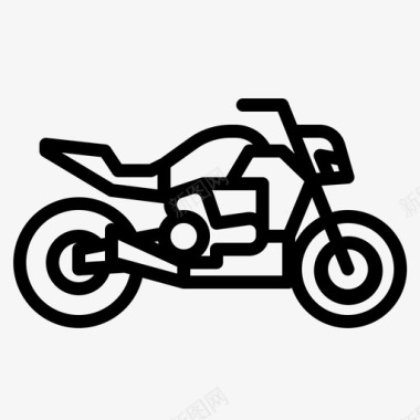动力摩托车摩托车手交通工具图标图标