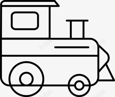 火车孩子玩具图标图标