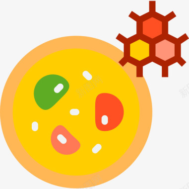 细胞科学93扁平图标图标