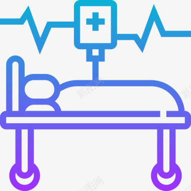 病人看诊病人献血31梯度图标图标