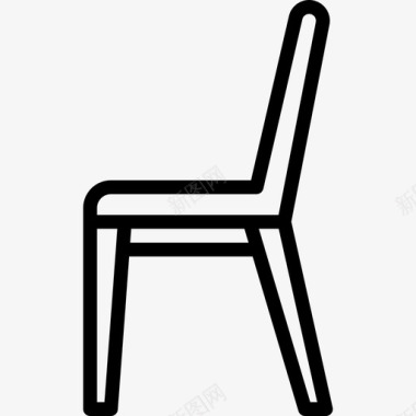 餐椅家具110直线型图标图标