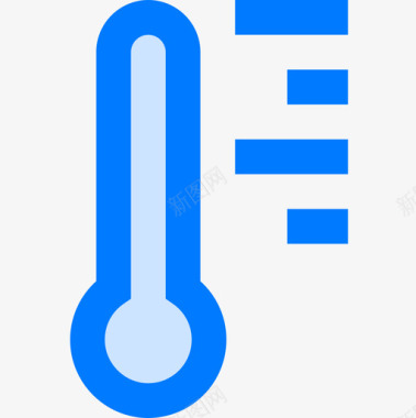 体温计医用128蓝色图标图标