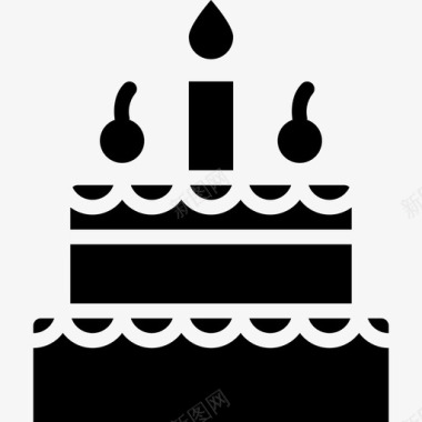 生日蛋糕节日2填充图标图标