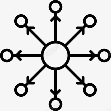 分享联结网络图标图标