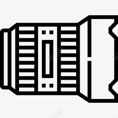 照相器材镜头照相机和附件6线性图标图标