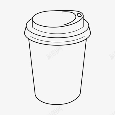 咖啡外卖杯咖啡杯去咖啡图标图标