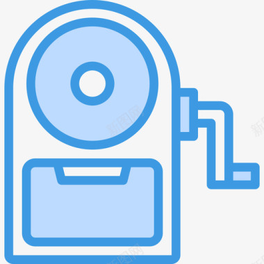 卷笔刀办公文具15蓝色图标图标