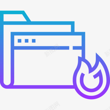 CC文件夹图标感染文件夹网络抢劫4梯度图标图标