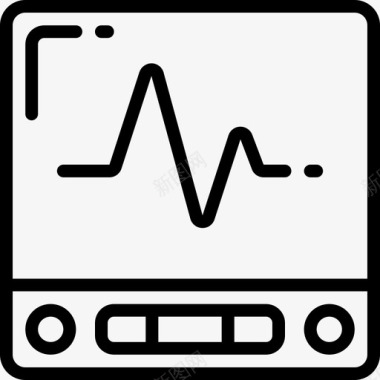 心率监护仪医疗保健医院图标图标