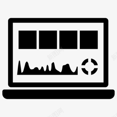 年会流程仪表板控制面板笔记本电脑图标图标