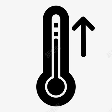 天气温度升高发烧炎热图标图标