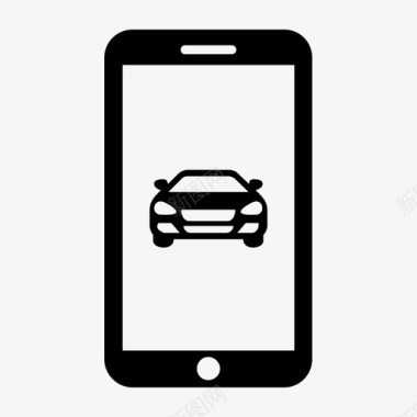 智能手机汽车屏幕图标图标