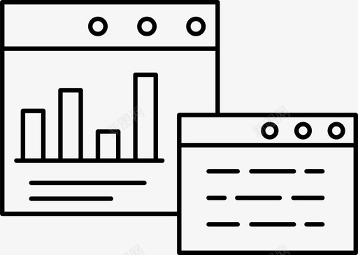 黄白色信息图表网站图表信息图标图标