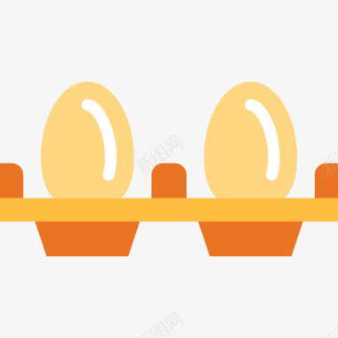鸡蛋超市22扁平图标图标