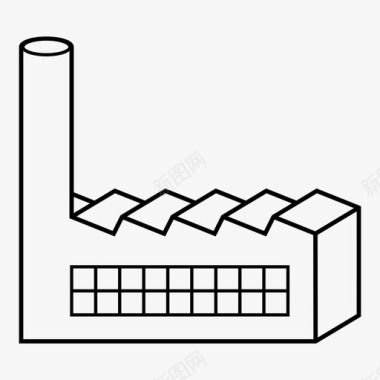 企业卡片标识工厂企业能源工厂图标图标