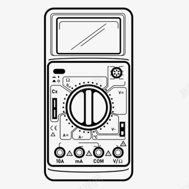 数字万用表电多测试仪图标图标
