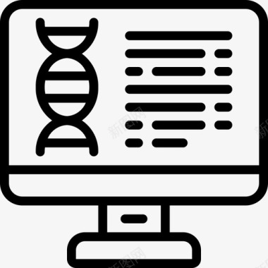 医院小图标dna检查器家谱医疗保健图标图标