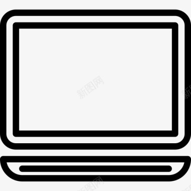 笔记本电脑办公用品2线性图标图标