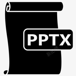 PPTX格式pptx文件格式powerpoint图标高清图片