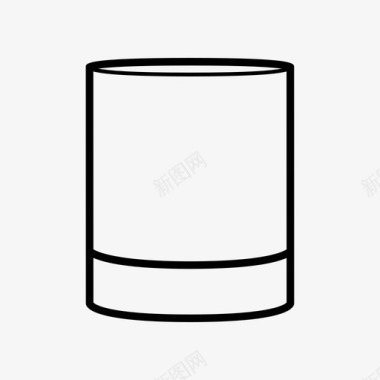 威士忌杯酒吧玻璃器皿图标图标