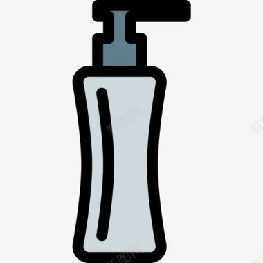 美容SPA肥皂美容spa6线性颜色图标图标