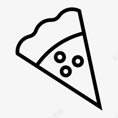 披萨快餐意大利图标图标