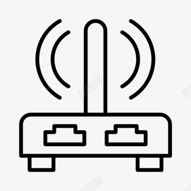 互联网矢量wifi连接数据图标图标