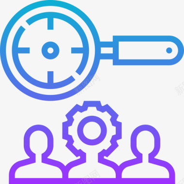 微信营销目标数字营销108梯度图标图标