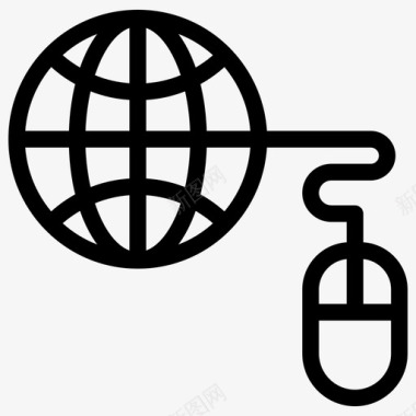 网上冲浪浏览器全球网络图标图标