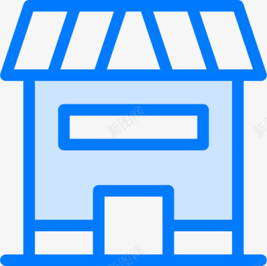 纯净蓝色Shoprealestate109蓝色图标图标