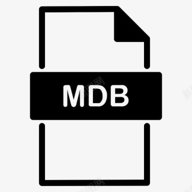 PDF扩展mdb文档扩展名图标图标