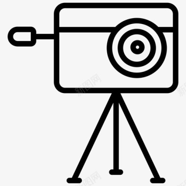 三脚架照相机照相照相机专业摄影图标图标