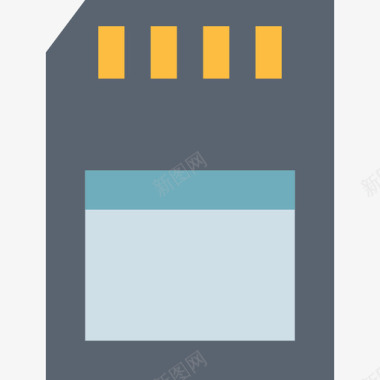内存卡硬件11扁平图标图标
