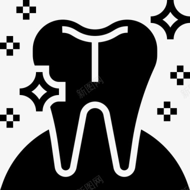 牙齿美白牙齿22字形图标图标