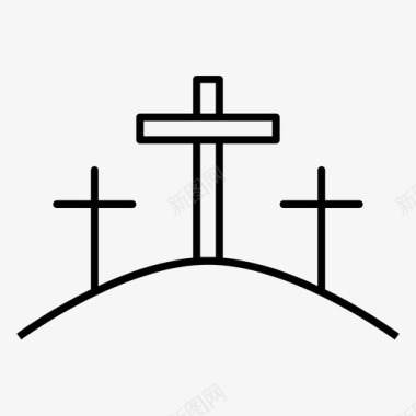 十字架耶稣受难十字架耶稣钉十字架图标图标