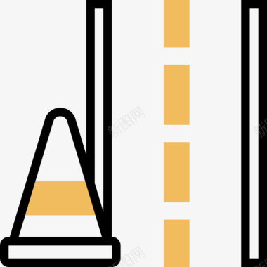高速公路汽车运动7黄影图标图标