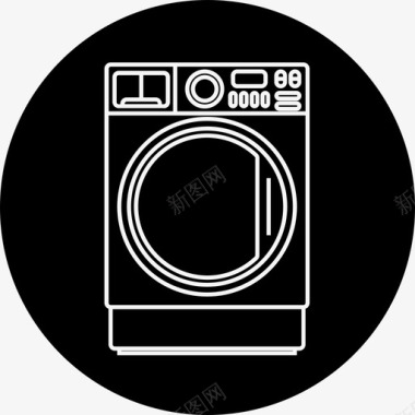 洗衣机电器衣服图标图标