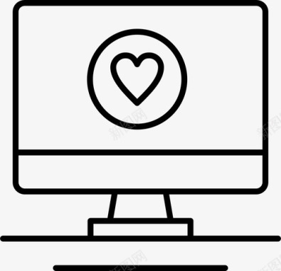 电脑日子爱情图标图标