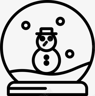 雪球圣诞节伙计图标图标