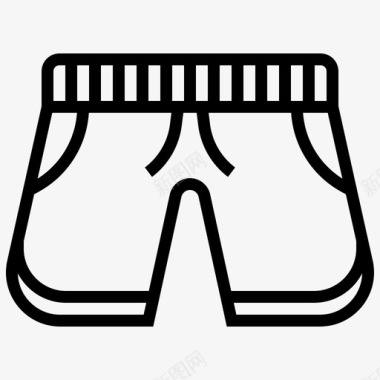 拳击短裤短裤男式图标图标