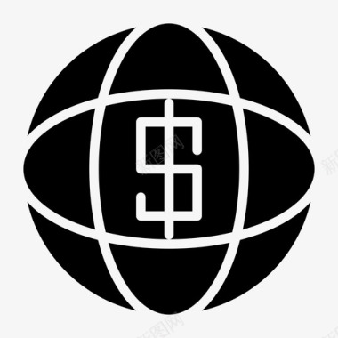 全球货币地球世界图标图标