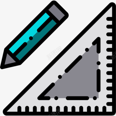 简笔素描素描55学校线颜色图标图标