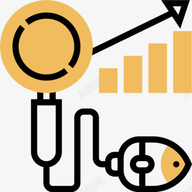数字背景Seo数字营销109黄影图标图标