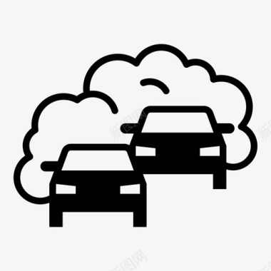 汽车污染空气污染汽车图标图标